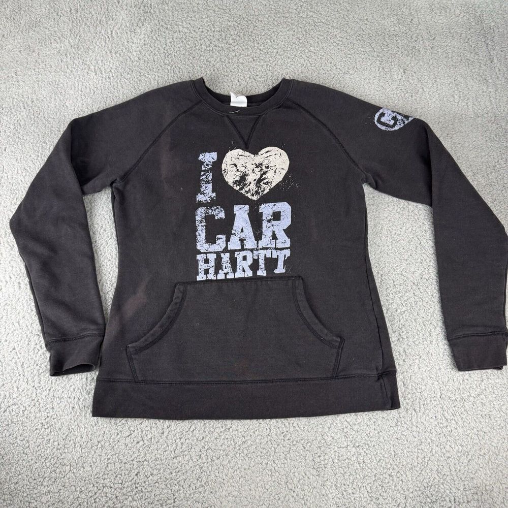 I Heart Car Hartt Pocket‎ Sweatshirt Size Medium Carhartt